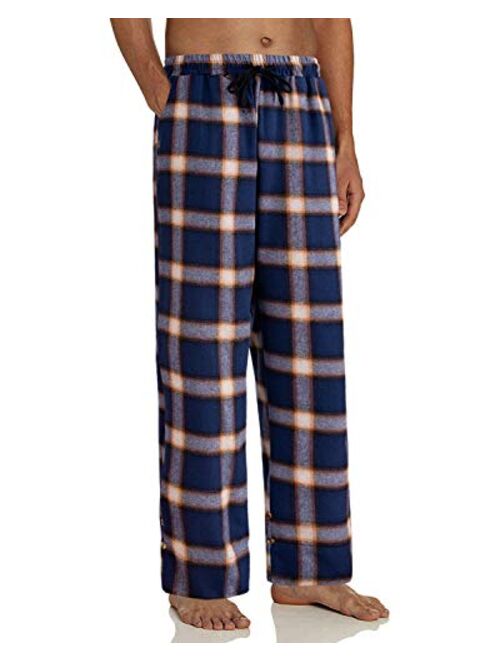 Alimens & Gentle Men's Heavyweight Flannel Plaid Pajama Pants 100% Cotton Sleep Lounge Pant