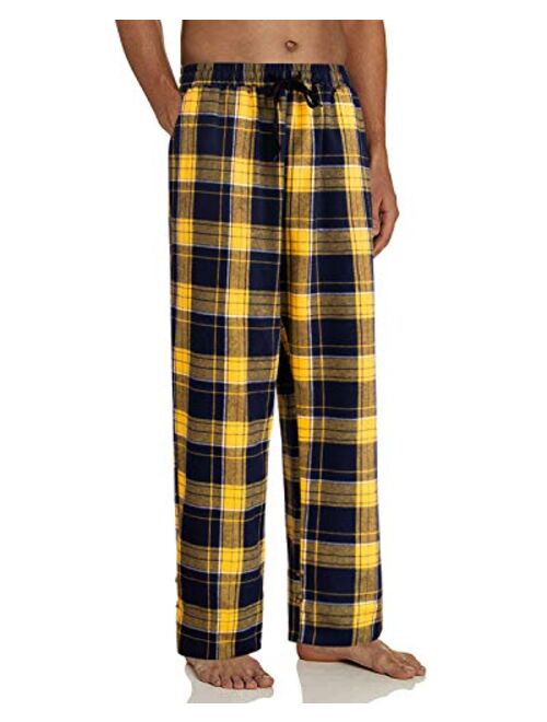 Alimens & Gentle Men's Heavyweight Flannel Plaid Pajama Pants 100% Cotton Sleep Lounge Pant