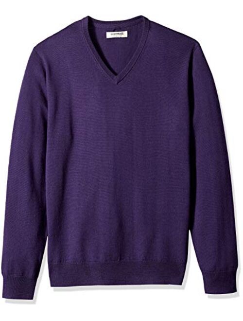 Amazon Brand - Goodthreads Men's Lightweight Merino Wool V-Neck Sweater