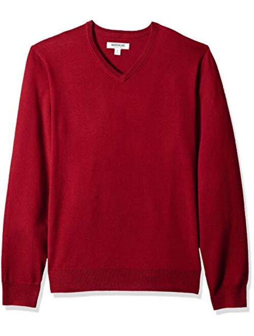 Amazon Brand - Goodthreads Men's Lightweight Merino Wool V-Neck Sweater