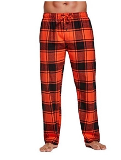 YINC Men's 100% Cotton Super Soft Flannel Pajama Pants