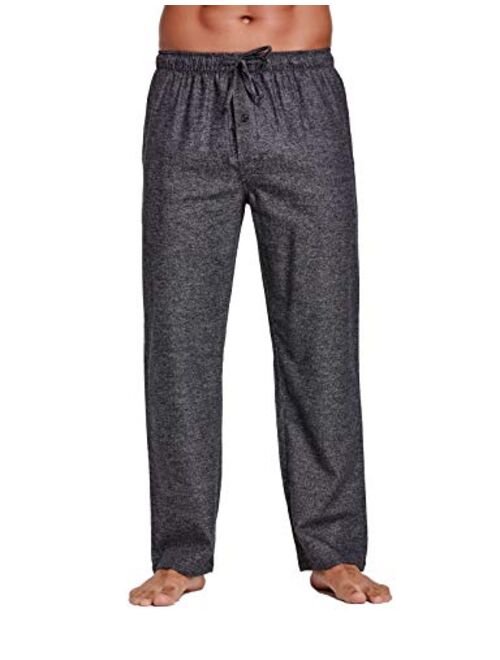 YINC Men's 100% Cotton Super Soft Flannel Pajama Pants