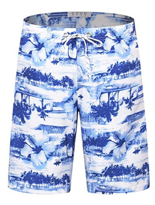 APTRO Men's 9" Swim Trunks Long Board Shorts Beach Swimwear Bathing Suits with Mesh Lining and Pockets