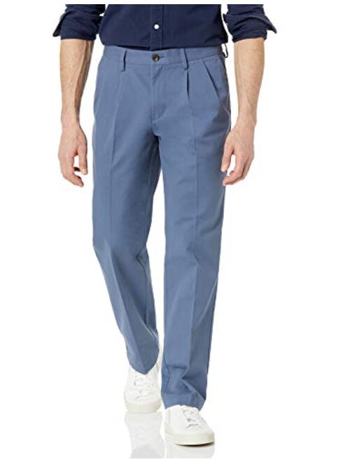 Amazon Essentials Classic-fit Wrinkle-Resistant Pleated Chino Pant