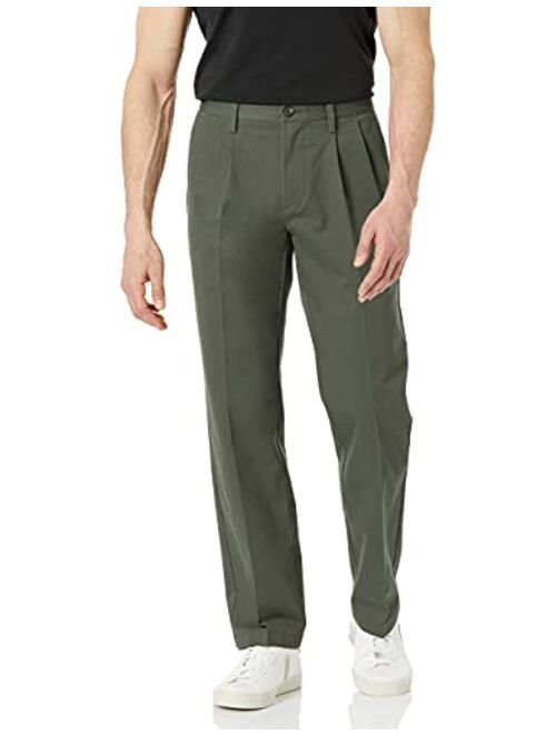 Amazon Essentials Classic-fit Wrinkle-Resistant Pleated Chino Pant