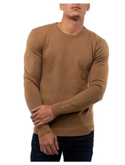 XRAY Crewneck Sweater for Men Slim Fit Ultra Soft Fitted Fashion Pullover Mens Sweater for Casual Or Dressy Wear