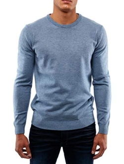 XRAY Crewneck Sweater for Men Slim Fit Ultra Soft Fitted Fashion Pullover Mens Sweater for Casual Or Dressy Wear