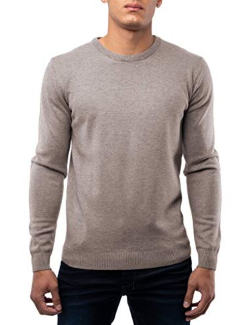 XRAY Crewneck Sweater for Men Slim Fit Ultra Soft Fitted Fashion Pullover Mens Sweater for Casual Or Dressy Wear