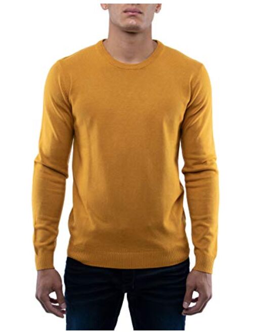 XRAY Crewneck Sweater for Men Slim Fit Ultra Soft Fitted Fashion Pullover Mens Sweater for Casual Or Dressy Wear