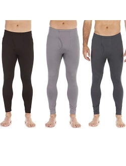 Bodtek Mens Thermal Underwear Pants Premium Long Johns Fleece Lined Base Layer Bottom