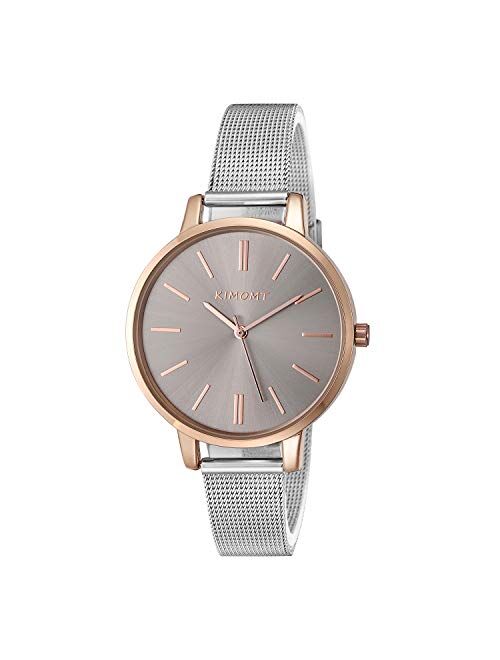 KIMOMT Women's Watches Leather Band Luxury Quartz Watches Waterproof Fashion Creative Wristwatch for Women Girls Ladies