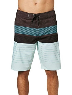 Men's Water Resistant Hyperfreak Stretch Swim Boardshorts, 21 Inch Outseam | Long-Length Swimsuit |