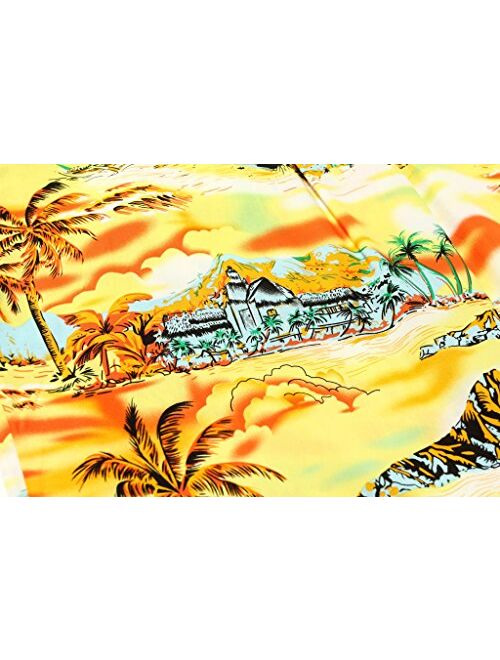 Palm Wave Men's Hawaiian Shirt Aloha Shirt