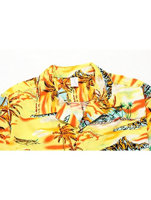 Palm Wave Men's Hawaiian Shirt Aloha Shirt