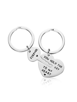 Couple Gifts for Boyfriend and Girlfriend - His Crazy Her Weirdo Couple Keychain for Him and Her, His and Her Keychain Valentine's Day Gift for Boyfriend Girlfriend Husba