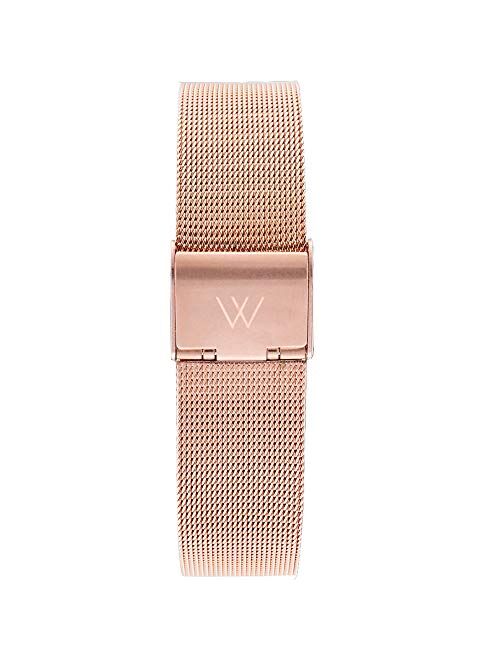 Wristology Metal Mesh Watch Band - Quick Release Milanese Stainless Steel Easy Change Mens Womens Strap - Choose Color and Finish