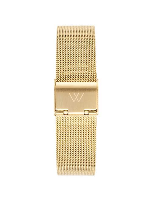 Wristology Metal Mesh Watch Band - Quick Release Milanese Stainless Steel Easy Change Mens Womens Strap - Choose Color and Finish