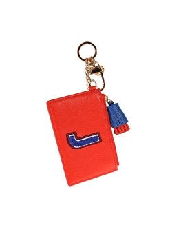 Leather Keyfob Card Case Monogram