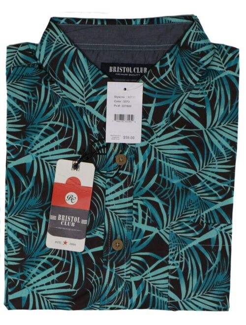 New Men's Hawaiian Shirt Bristol Club Short Sleeve Button Down NWT Size Medium