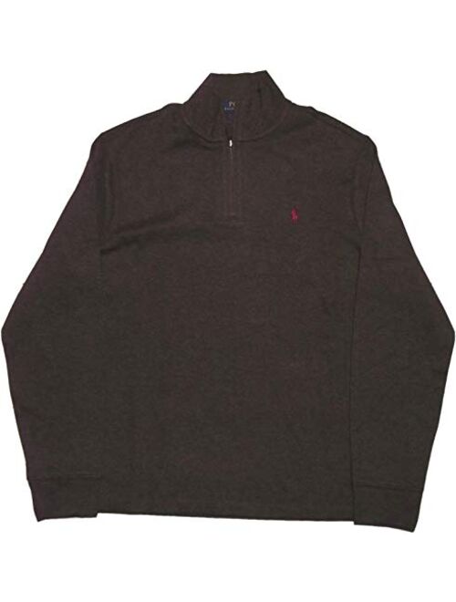 Polo Ralph Lauren Mens Big and Tall Estate Cotton 1/4 Zip Pullover Sweater