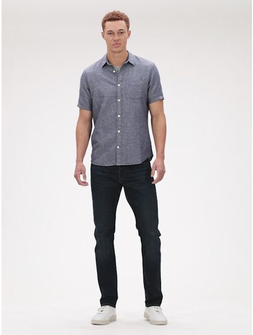 GAP Button-Front Shirt in Linen-Cotton