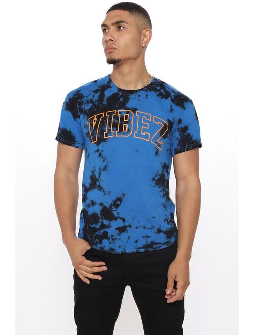 Vibez Tie Dye Short Sleeve Tee - Blue/combo