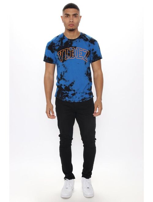 Vibez Tie Dye Short Sleeve Tee - Blue/combo