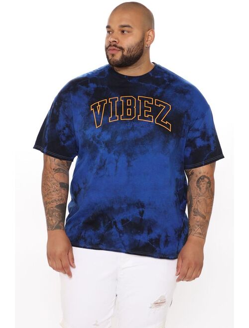 Vibez Tie Dye Short Sleeve Tee - Blue/combo