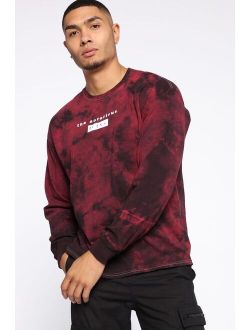 Biggie Tie Dye Long Sleeve Tee - Red/combo