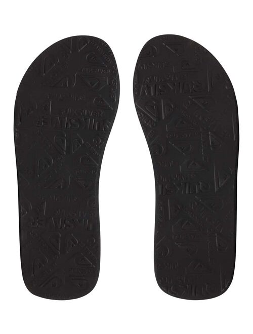 Quiksilver | Black & Blue Palm Leaf Molokai Layback Flip-Flop - Men