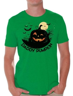 Halloween T-Shirt Daddy Pumpkin Shirts for Men