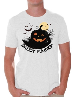 Halloween T-Shirt Daddy Pumpkin Shirts for Men