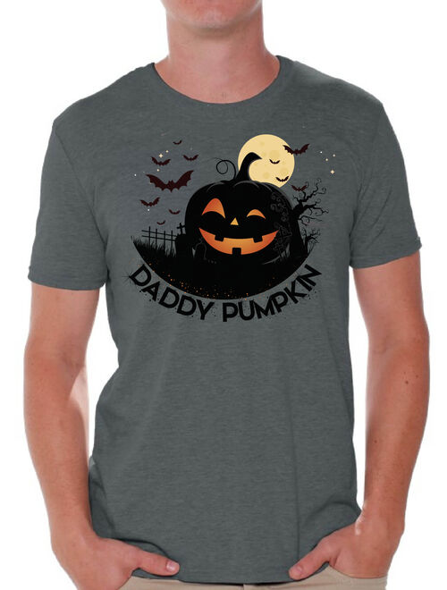 Awkward Styles Halloween T-Shirt Daddy Pumpkin Shirts for Men