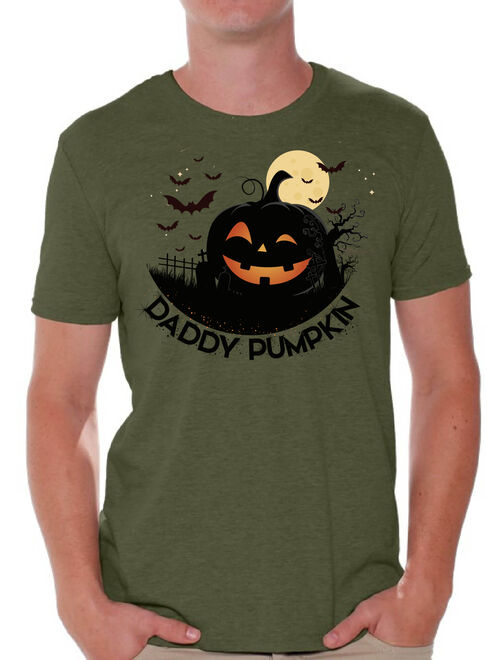 Awkward Styles Halloween T-Shirt Daddy Pumpkin Shirts for Men
