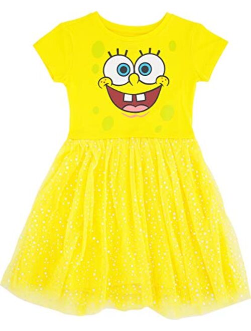 Spongebob Square Pants Little Girls' Tulle Costume Dress