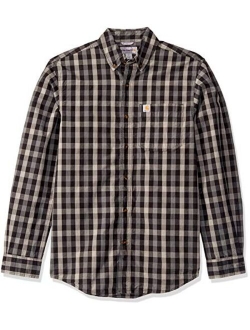 Men's Essential Plaid Button Down Long Sleeve Shirt