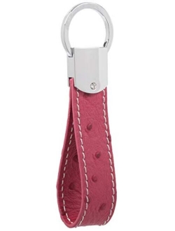 Leather KeychainDPOB Italian Leather women Key Ring - Simple Design - Made of Durable Premium Quality Leather