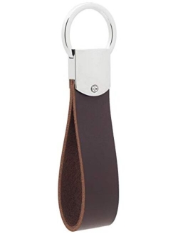 Leather KeychainDPOB Italian Leather women Key Ring - Simple Design - Made of Durable Premium Quality Leather