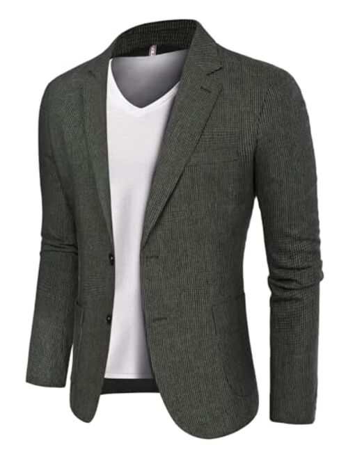 PJ Paul Jones Men's Herringbone Tweed Blazer British Wool Blend Sport Coat Jacket