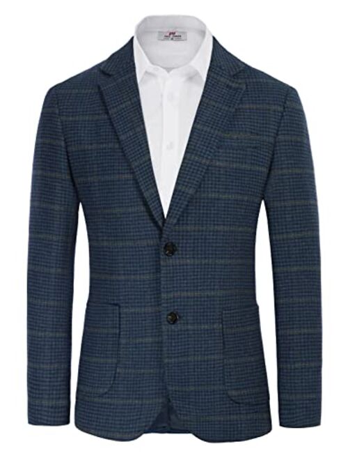 PJ Paul Jones Men's Herringbone Tweed Blazer British Wool Blend Sport Coat Jacket