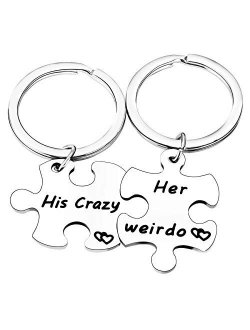 Gifts for Couples Boyfriend Girlfriend Couples Keychains for Husband Wife Valentine's Day Gift