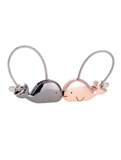 ASHMITA Cute Kiss Elephant Couple Keychain for Women Charm Romantic Valentine Gift