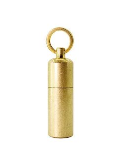 PPFISH Mini Brass Lighter - EDC Peanut Keychain With Lighter - Waterproof Fire Starter Especially for Survival and Emergency Use