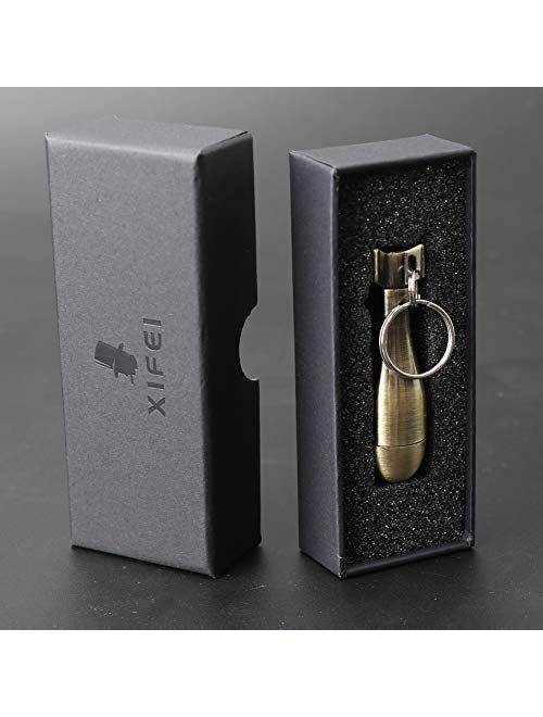 XIFEI Keychain Bottle Opener Matchstick Fire Starter Kerosene Refillable  Lighter