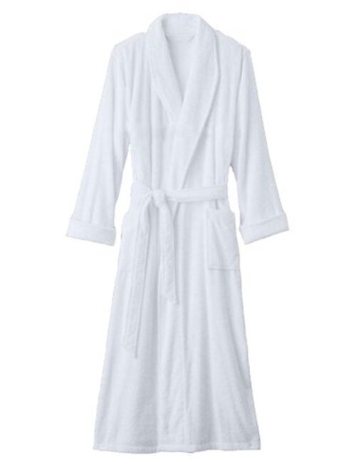 Spa Style Mens Terry Bathrobe 100% Cotton. 50" Length.