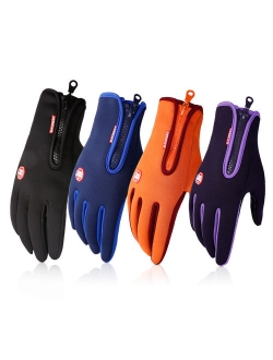 Mens Gloves Winter Touch Screen Windproof Waterproof Outdoor Driving Antislip Gloves, Size S-XL