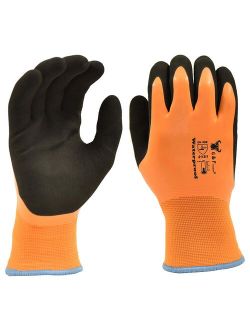 G & F Waterproof, Double Thermal shell, double Latex coated, Winter Gloves, Sandy finished, size: XL