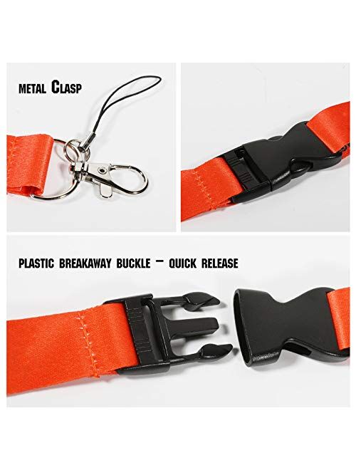 Sport Neck Lanyard Strap for Keychains Lanyard /ID Holder/Phones/Bags/Accessories with Quick Release Buckle—3 Packs