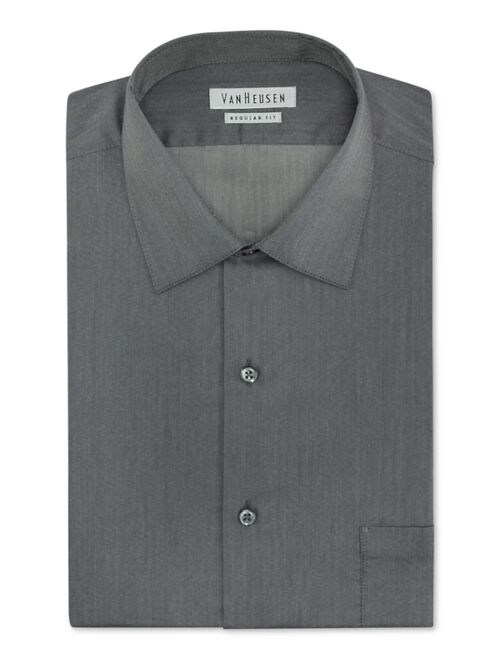 Van Heusen Men's Classic-Fit Herringbone Dress Shirt