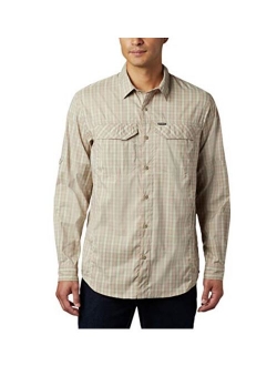 Men's Silver Ridge Lite Plaid Long Sleeve Shirt, UV Sun Protection, Moisture Wicking Fabric